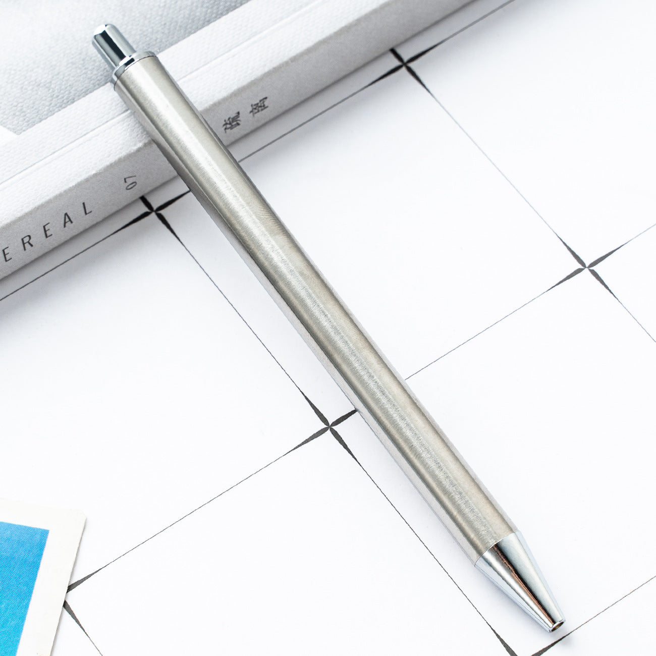 Wholesale Heat Transfer Push Metal Crystal Sticker Pen Push White Ballpoint Pen